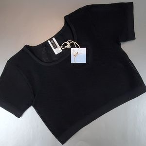 LAST CHANCE! CLOSET CLOSING! Onzie mesh crop top black Yoga Spinning Workout